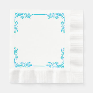 Serviettes en papier à bordure de coin en filigran