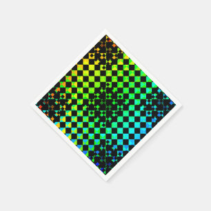 Serviettes En Papier à damiers Twist par Kenneth Yoncich