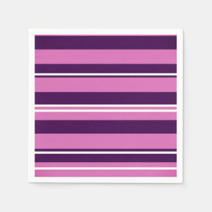 Serviettes en papier à rayures