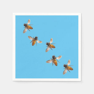 Serviettes En Papier Abeilles de miel mignonnes