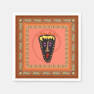 Serviettes En Papier African mask