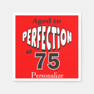 Serviettes En Papier Âgé à la perfection à 75 -