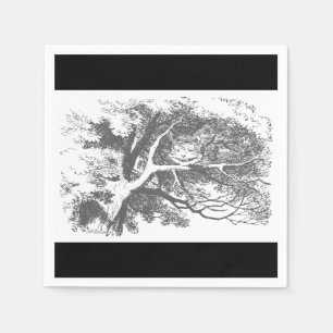 Serviettes En Papier Alice au pays des merveilles Cheshire Papier Chat 