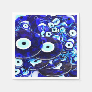 Serviettes En Papier Amulettes des yeux bleus