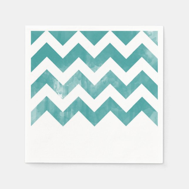 Serviettes En Papier Amusants Chevron Cocktail Napkins (Devant)