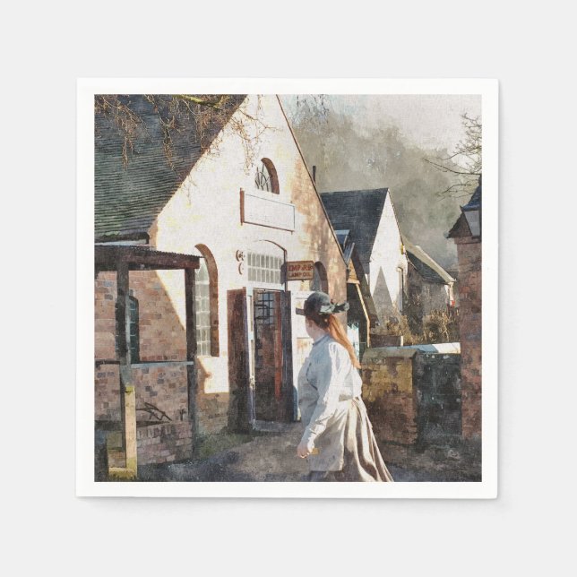 SERVIETTES EN PAPIER ANGLETERRE VICTORIENNE (Devant)