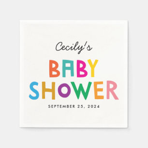 Serviettes En Papier Animaux africains Customisés Baby shower Napkin