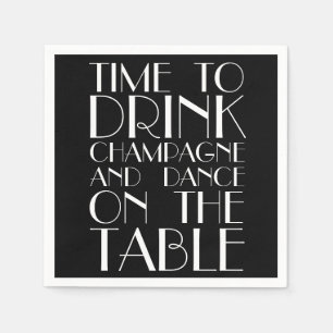 Serviettes En Papier Années folles Napkin