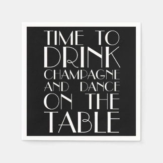 Serviettes En Papier Années folles Napkin