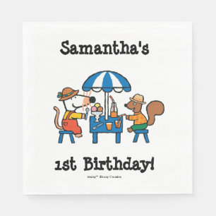 Serviettes En Papier Anniversaire de Maisy et de Cyrille