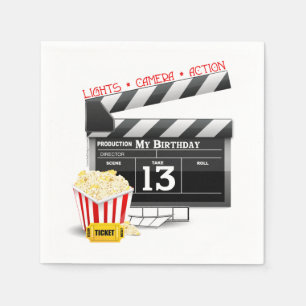 Serviettes En Papier Anniversaire de thème de film 13ème