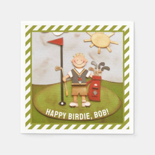 Serviettes En Papier Anniversaire du golf