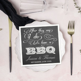 Serviettes En Papier Après Qu'Ils Disent Que Je Fais Un BBQ ! - Tableau