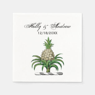 Serviettes En Papier Armoiries Blason Prépa Pineapple