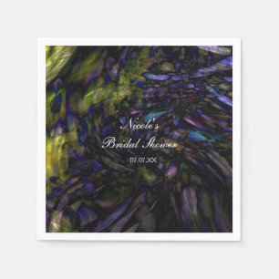 Serviettes En Papier Art Abstrait Jeu d'Anniversaire couleur moderne