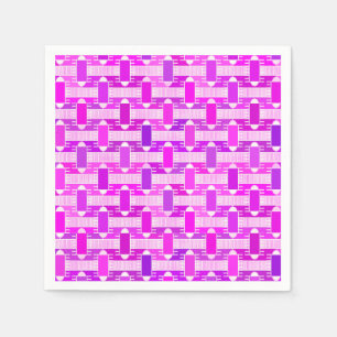 Serviettes En Papier Art Déco chic industriel, violet, orchidée, lavand