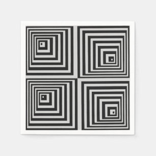 Serviettes En Papier art les années 70 op