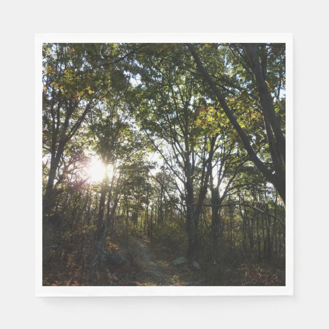 Serviettes En Papier Automne Matin au Parc national de Shenandoah (Devant)