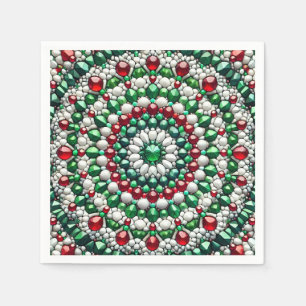 Serviettes en papier aux couleurs italiennes Desig