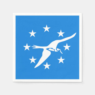 Serviettes en papier avec drapeau de Corpus Christ