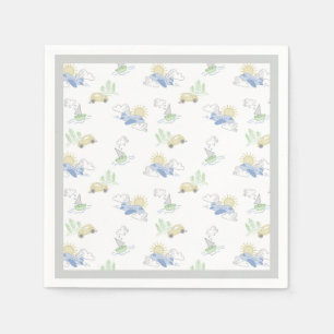 Serviettes En Papier Aventure Attend Voyage - Voiture, Avion, Bateau