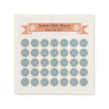 Serviettes en papier Azura Crest pour Baby Shower