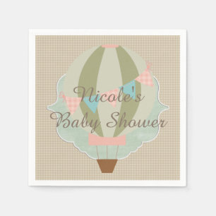 Serviettes En Papier Baby shower chaud magnifique de neutre de ballon 
