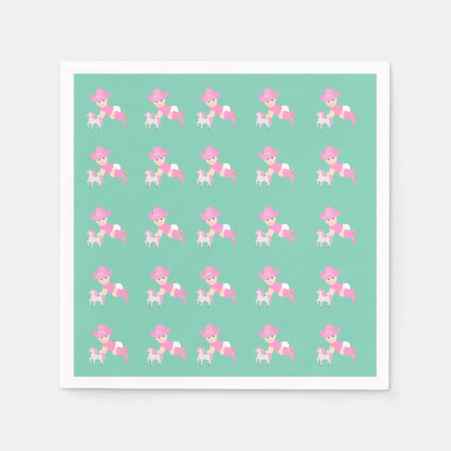 Serviettes En Papier Baby shower De Femme Ou Serviettes D'Anniversaire (Devant)