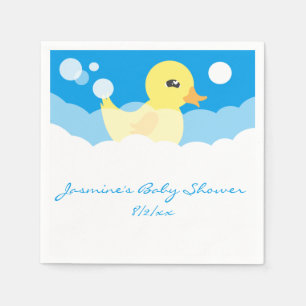 Serviettes En Papier Baby shower mignon en caoutchouc de garçon mignon