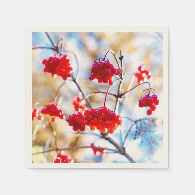 Serviettes En Papier Baies Arrowwood (Devant)