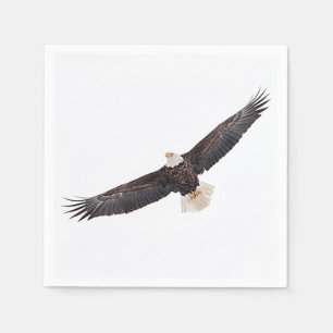 Serviettes En Papier Bald Eagle en vol