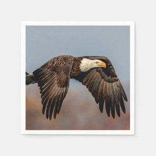 Serviettes En Papier Bald Eagle en vol