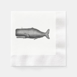 Serviettes En Papier Baleine vintage