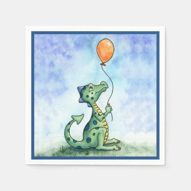 serviettes en papier Balloon Dragon (Devant)