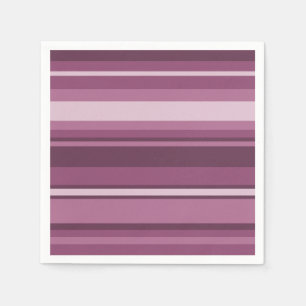 Serviettes En Papier Bandes mauves