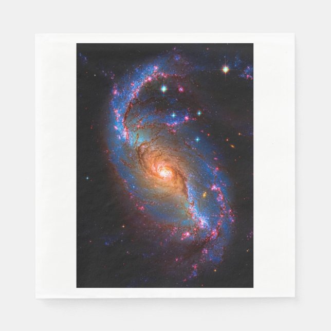 Serviettes En Papier Barred Spiral Galaxy Astronomy Picture NGC 1672 (Devant)