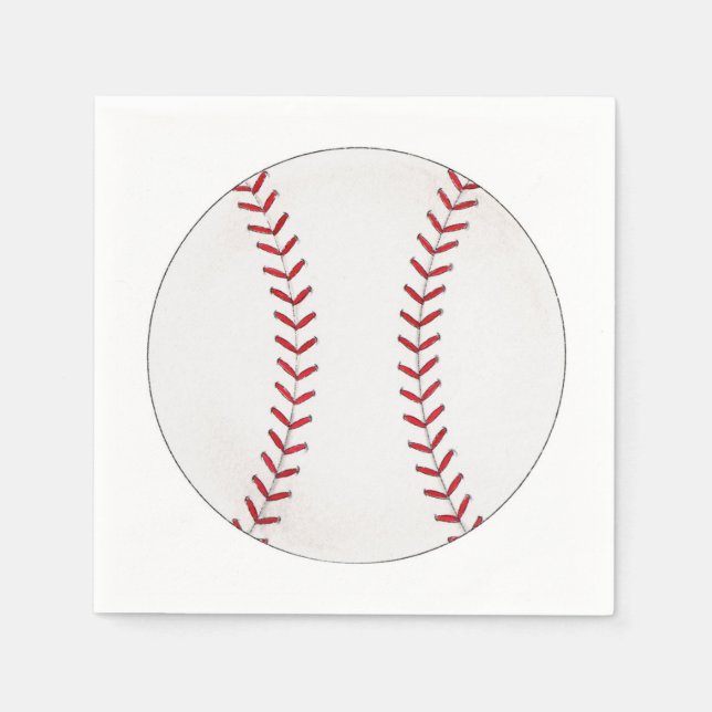 Serviettes En Papier Baseball (Devant)
