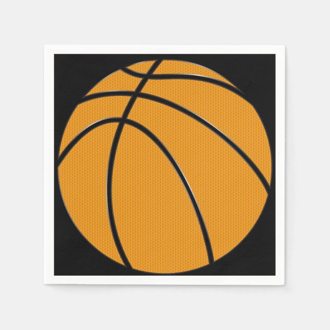 Serviettes En Papier Basketball Papier Cocktail Napkins (Devant)