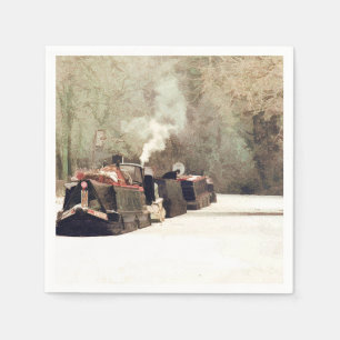 SERVIETTES EN PAPIER BATEAUX DE CANAL