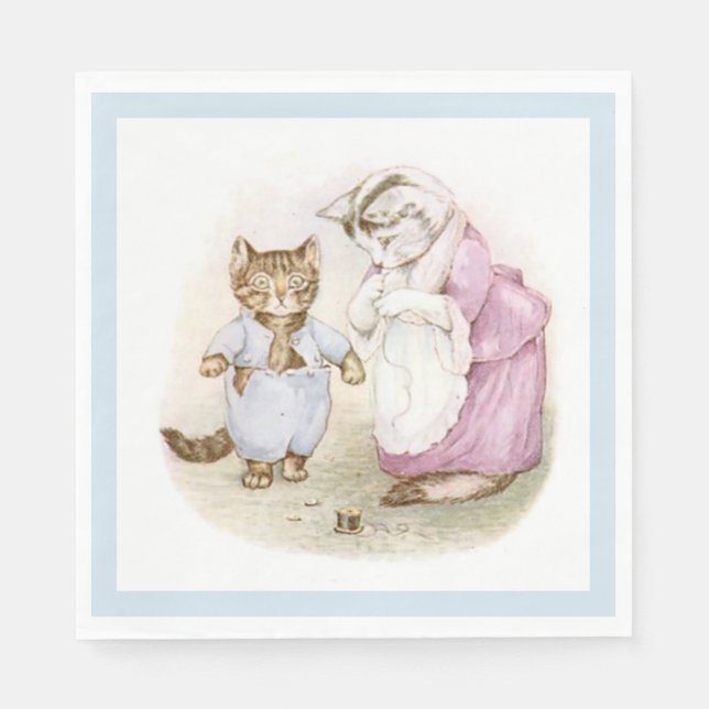 Serviettes En Papier Beatrix Potter, Tom Kitten, Custom (Devant)