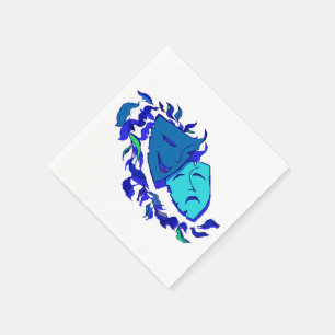 Serviettes En Papier Beaux masques de théâtre