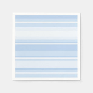 Serviettes En Papier Bébé à rayures bleues