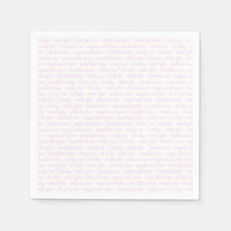 Serviettes En Papier Bébé rose fille