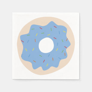 Serviettes En Papier Beignet adorable (bleu)
