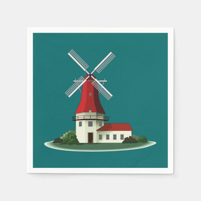 Serviettes En Papier Belle Windmill Smock (Devant)
