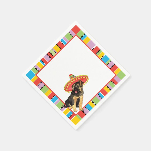 Serviettes En Papier Berger allemand Fiesta (Coin)