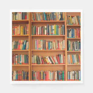 Serviettes En Papier Bibliothèque Livres Librairie Vêtements de livres