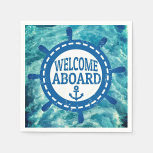Serviettes en papier Bienvenue à bord