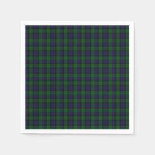Serviettes En Papier Blackwatch Tartan