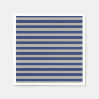 Serviettes En Papier Bleu et argenté
